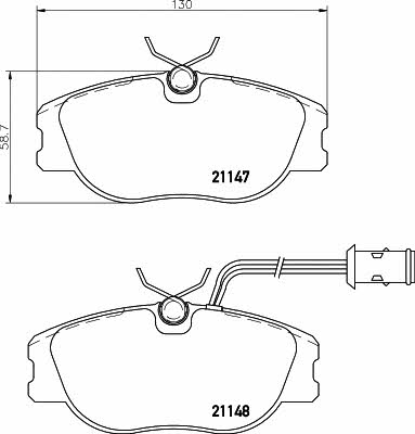 Mintex MDB1391 Brake Pad Set, disc brake MDB1391