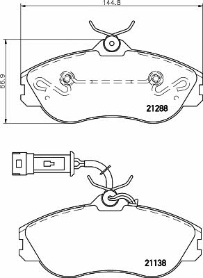 Mintex MDB1485 Brake Pad Set, disc brake MDB1485