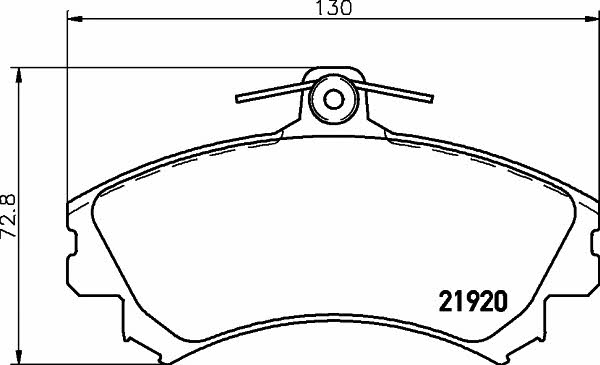 Mintex MDB1727 Brake Pad Set, disc brake MDB1727