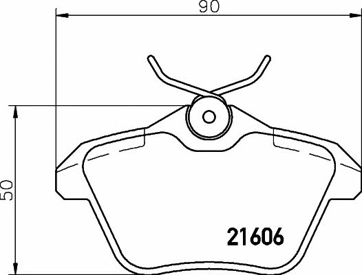 Mintex MDB1742 Brake Pad Set, disc brake MDB1742