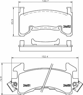 Mintex MDB1595 Brake Pad Set, disc brake MDB1595