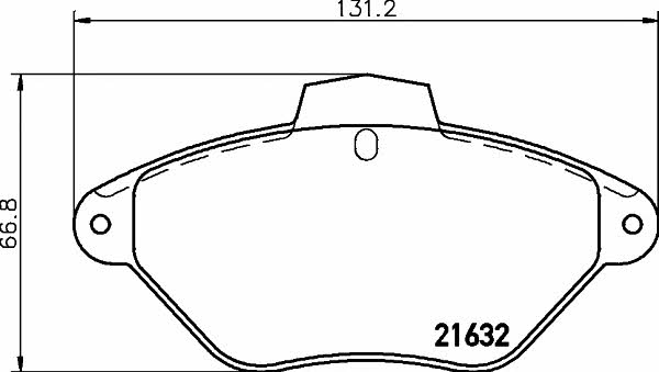 Mintex MDB1630 Brake Pad Set, disc brake MDB1630