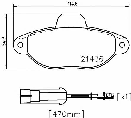 Mintex MDB1666 Brake Pad Set, disc brake MDB1666