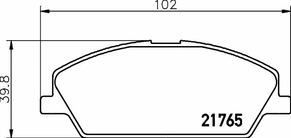 Mintex MDB2099 Brake Pad Set, disc brake MDB2099