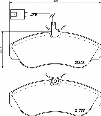 Mintex MDB2158 Brake Pad Set, disc brake MDB2158