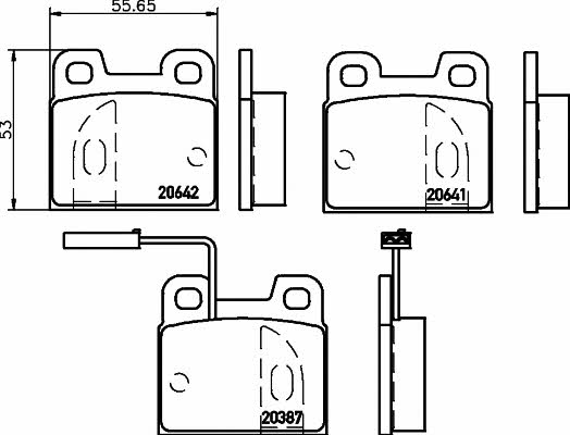 Mintex MDB1911 Brake Pad Set, disc brake MDB1911