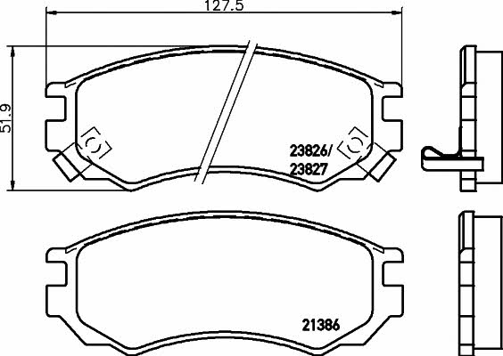 Mintex MDB1920 Brake Pad Set, disc brake MDB1920