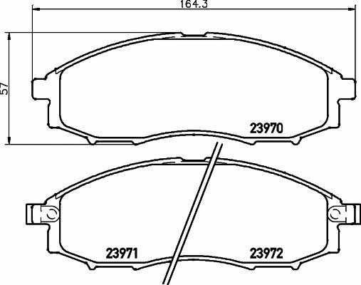 Mintex MDB2180 Brake Pad Set, disc brake MDB2180