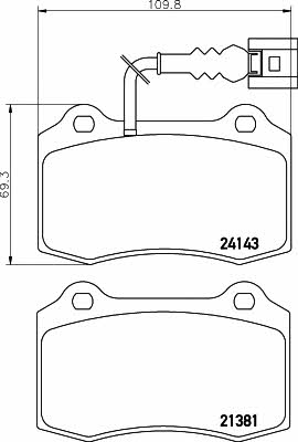 Mintex MDB2271 Brake Pad Set, disc brake MDB2271