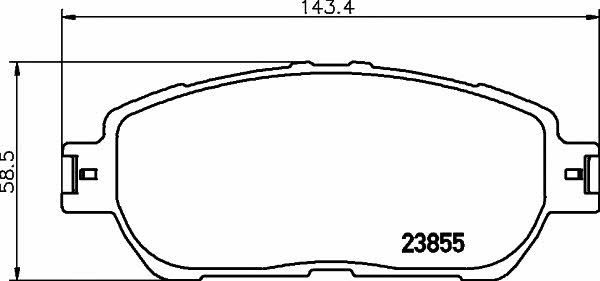 Mintex MDB2311 Brake Pad Set, disc brake MDB2311