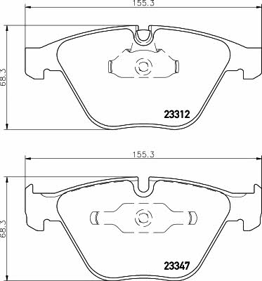 Mintex MDB2418 Brake Pad Set, disc brake MDB2418