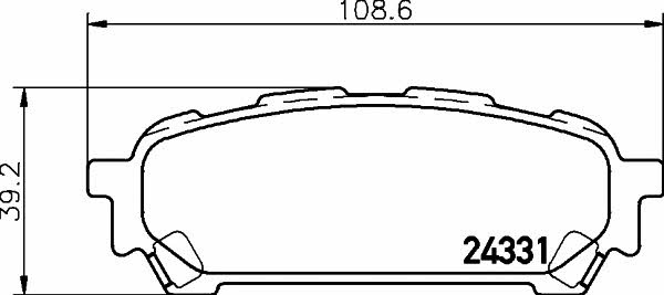 Mintex MDB2577 Brake Pad Set, disc brake MDB2577