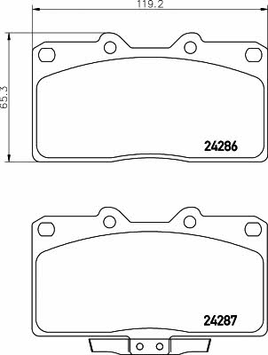 Mintex MDB2583 Brake Pad Set, disc brake MDB2583