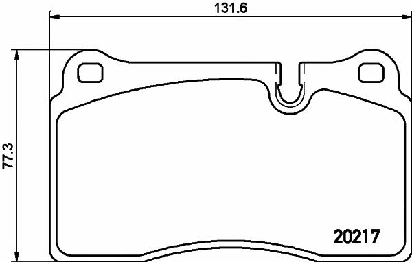 Mintex MDB2829 Brake Pad Set, disc brake MDB2829