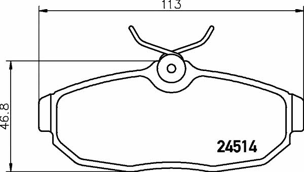 Mintex MDB2874 Brake Pad Set, disc brake MDB2874