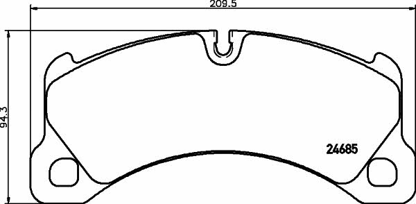 Mintex MDB3079 Brake Pad Set, disc brake MDB3079