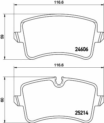 Mintex MDB3086 Brake Pad Set, disc brake MDB3086