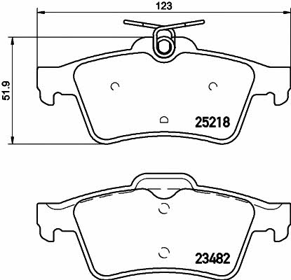 Mintex MDB3148 Brake Pad Set, disc brake MDB3148