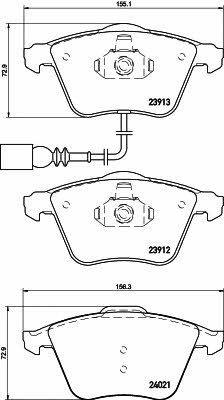 Mintex MDB3183 Brake Pad Set, disc brake MDB3183