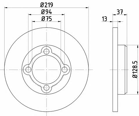 Mintex MDC1026 Brake disc MDC1026