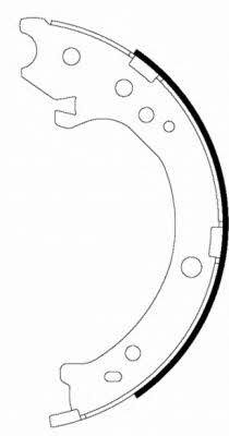 Mintex MFR654 Parking brake shoes MFR654