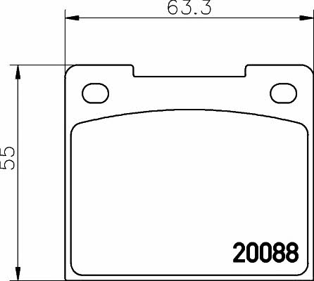 Mintex MGB533 Brake Pad Set, disc brake MGB533