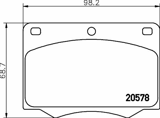 Mintex MGB642 Brake Pad Set, disc brake MGB642