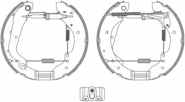 Mintex MSP021 Brake shoe set MSP021