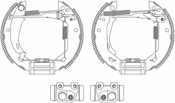 Mintex MSP073 Brake shoe set MSP073