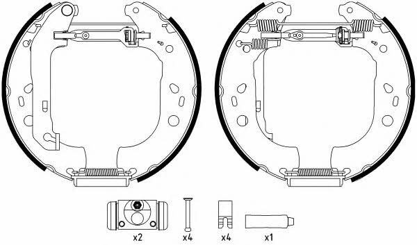 Mintex MSP287 Brake shoe set MSP287