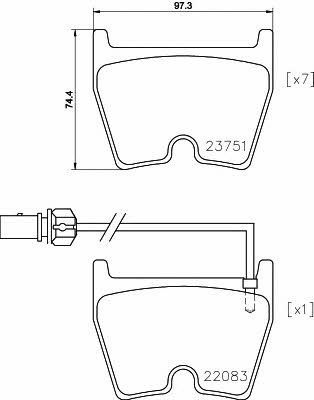 Mintex MDB3718 Brake Pad Set, disc brake MDB3718