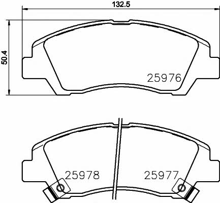 Mintex MDB3715 Brake Pad Set, disc brake MDB3715