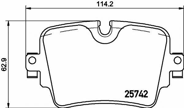 Mintex MDB3388 Brake Pad Set, disc brake MDB3388