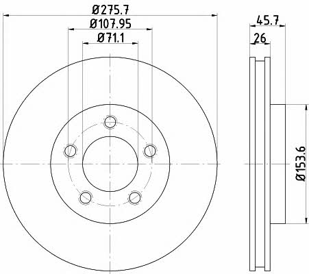 Mintex MDC2632 Brake disc MDC2632