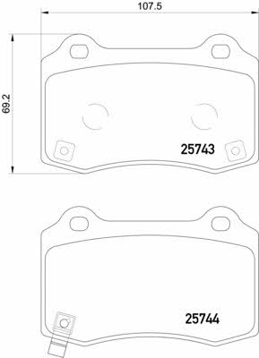 Mintex MDB3381 Brake Pad Set, disc brake MDB3381