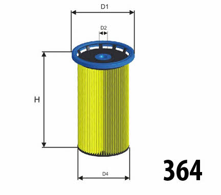Misfat F134 Fuel filter F134