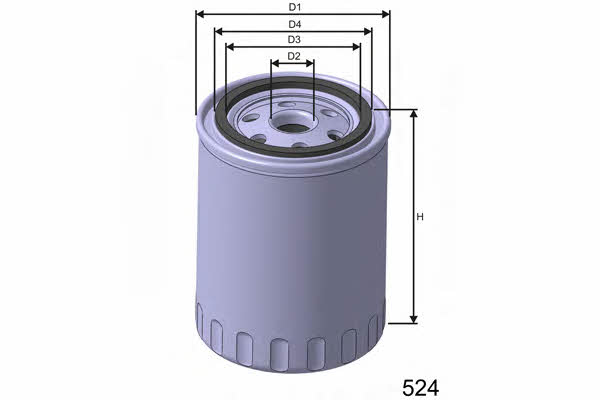 Misfat Z189 Oil Filter Z189