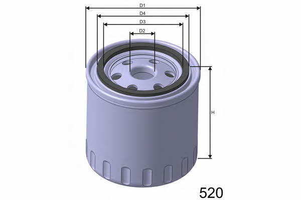 Misfat Z459 Oil Filter Z459