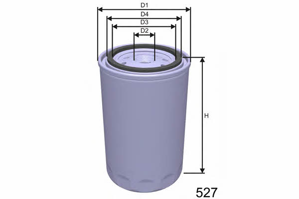 Misfat Z469 Oil Filter Z469