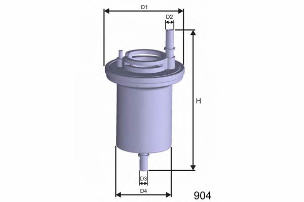 Misfat E100/3 Fuel filter E1003