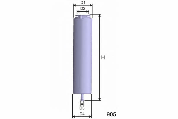 Misfat E101 Fuel filter E101