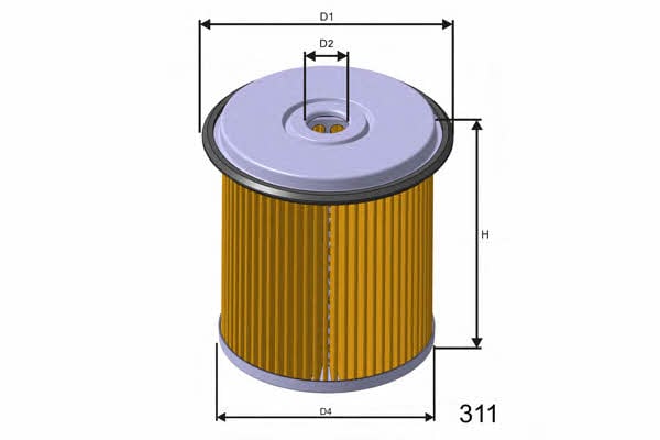 Misfat F102 Fuel filter F102