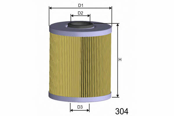Misfat F105 Fuel filter F105
