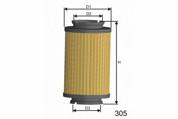 Misfat F107 Fuel filter F107