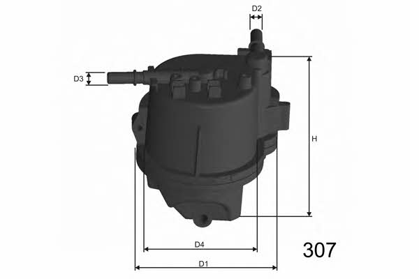 Misfat F112A Fuel filter F112A