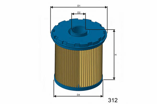 Misfat F117 Fuel filter F117