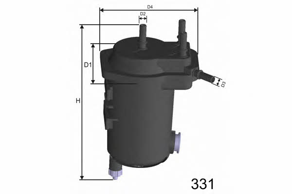 Misfat F121A Fuel filter F121A