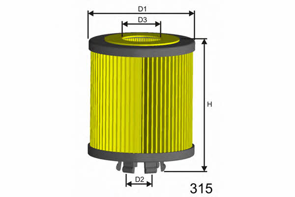 Misfat L112 Oil Filter L112
