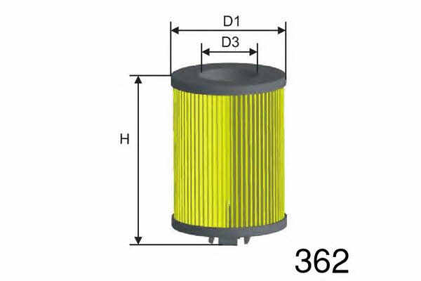 Misfat L135 Oil Filter L135