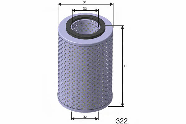 Misfat LM557 Oil Filter LM557